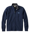 Men's Lakewashed Double-Knit Quarter-Zip Pullover, Classic Navy Heather, small image number 0
