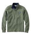 Men's Lakewashed Double-Knit Quarter-Zip Pullover, Thyme Heather, small image number 0