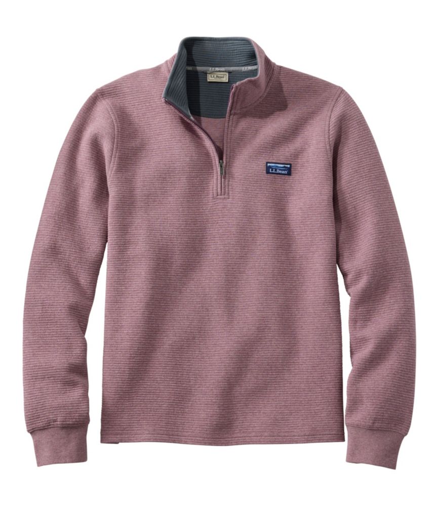 Men's Lakewashed Double-Knit Quarter-Zip Pullover