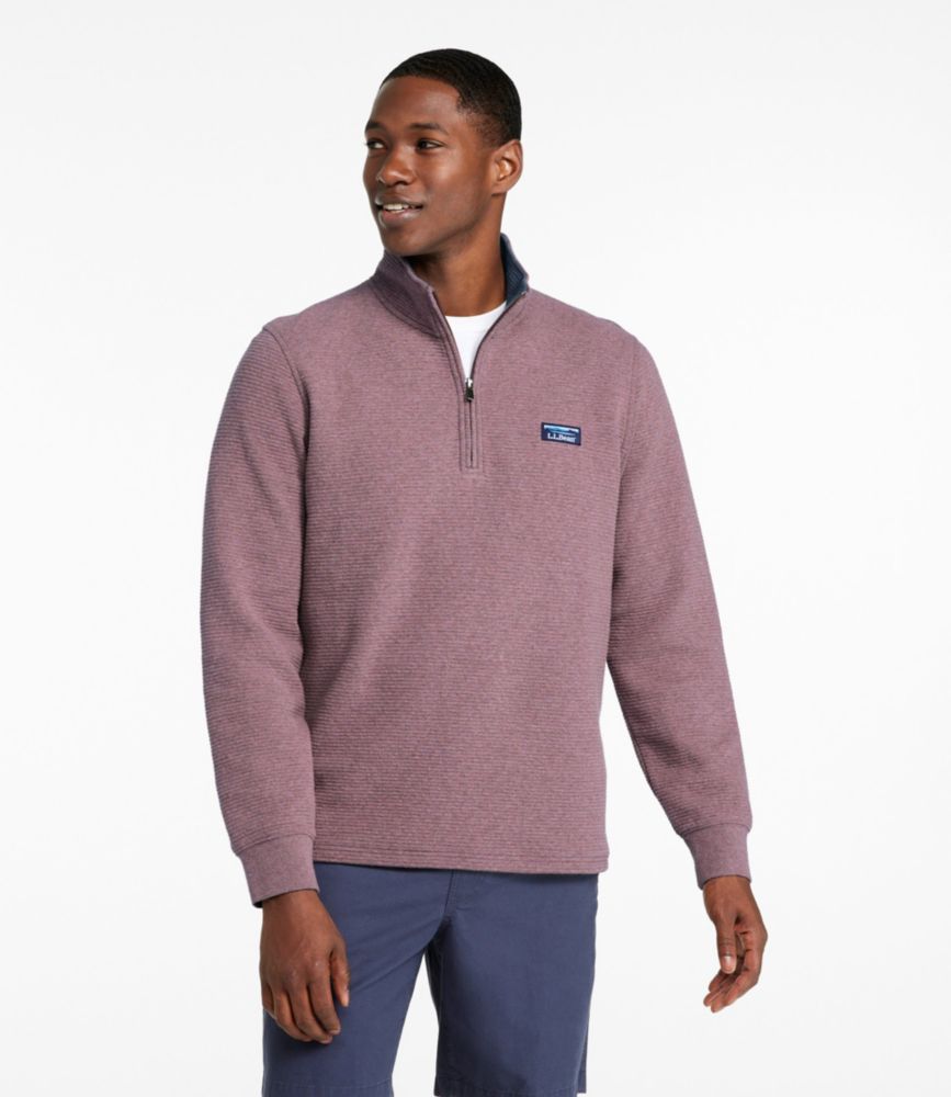 Men's Lakewashed Double-Knit Quarter-Zip Pullover