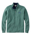 Men's Lakewashed Double-Knit Quarter-Zip Pullover, Deep Sea Green Heather, small image number 0