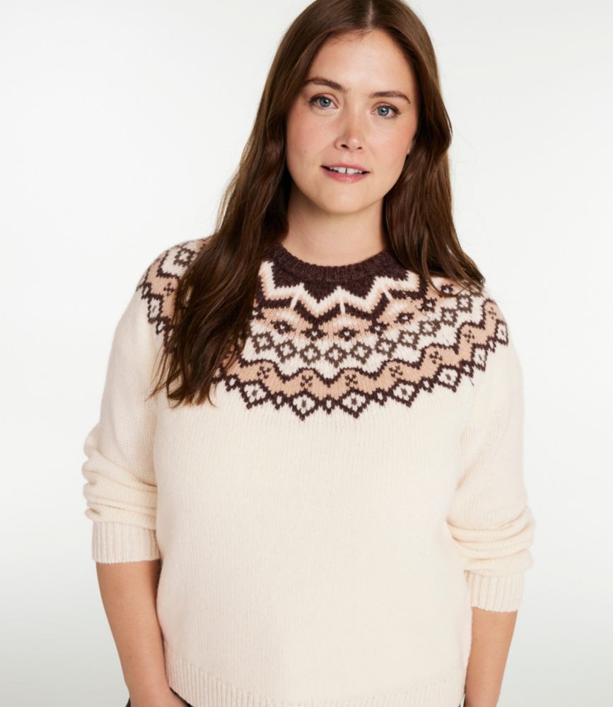 Women's Bean's Classic Ragg Wool Sweater, Crewneck Fair Isle