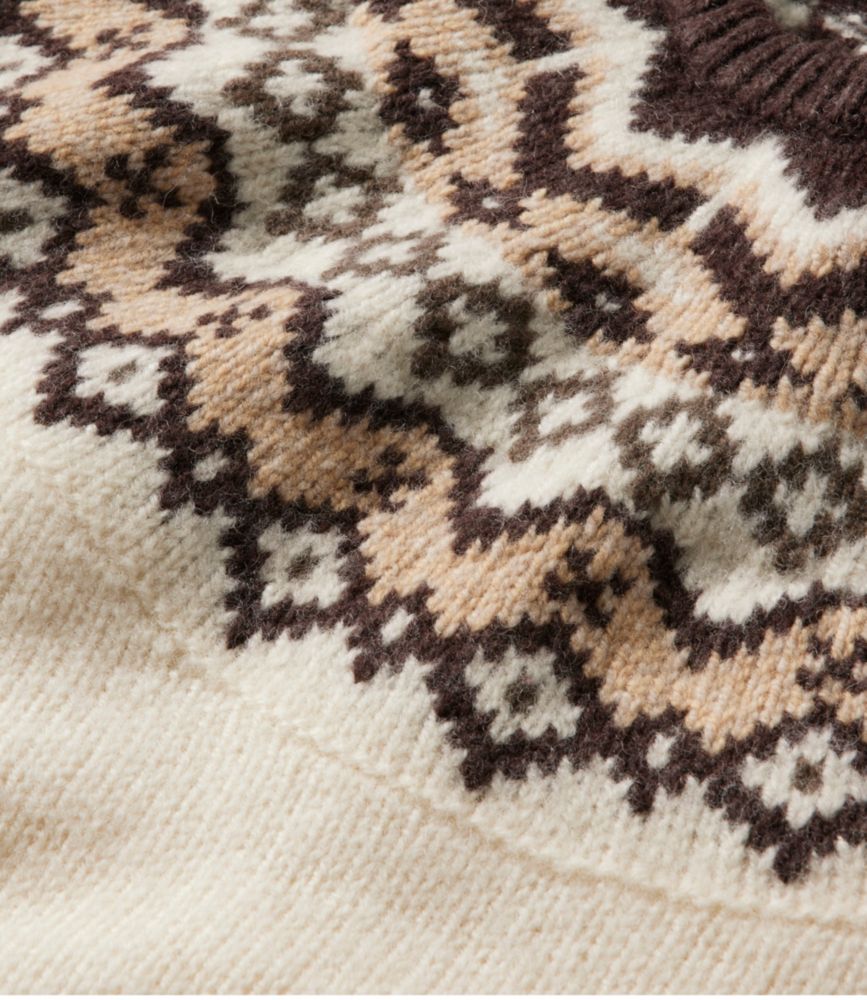 Women's Bean's Classic Ragg Wool Sweater, Crewneck Fair Isle