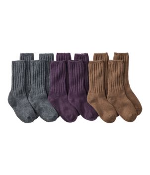 Adults' Merino Wool Ragg Socks Gift Set, 3-Pack