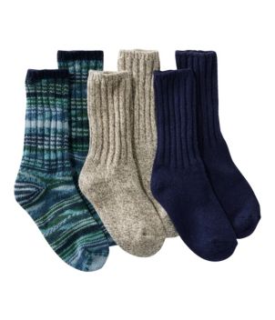 Adults' Merino Wool Ragg Socks Gift Set, 3-Pack