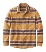 Men's Quilted Sweatshirts, Snap Overshirt, Stripe