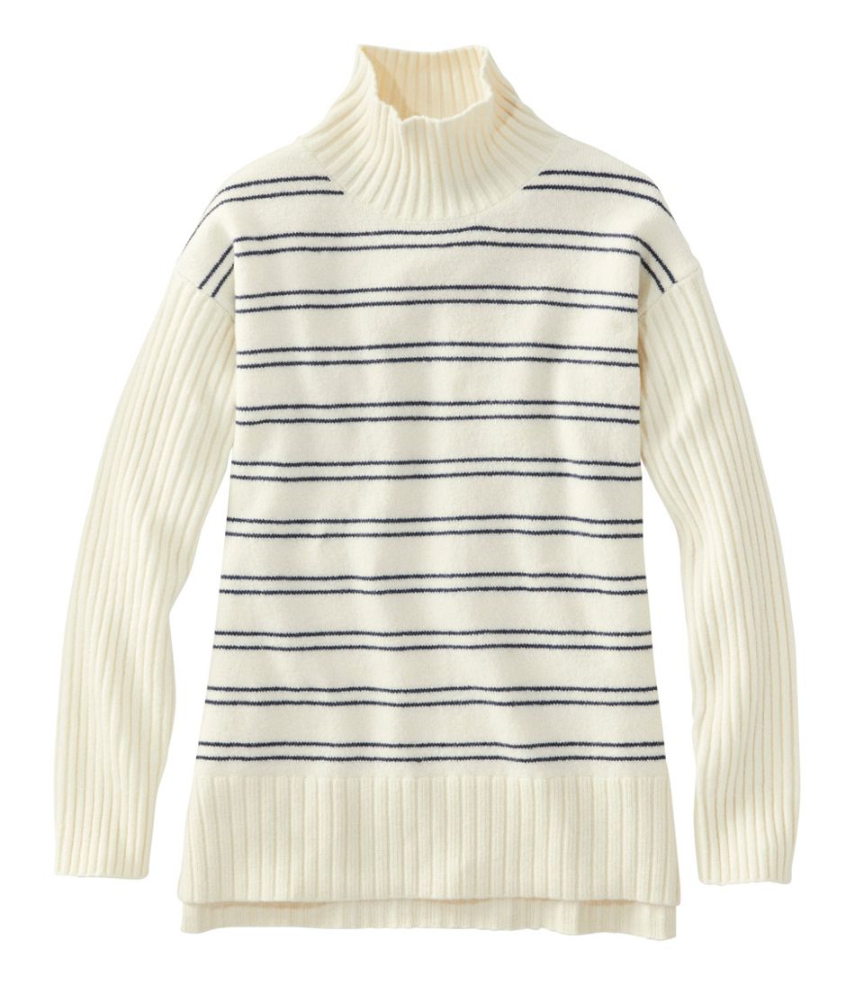 Women's The Essential Sweater, Turtleneck Stripe | Sweaters at L.L.Bean