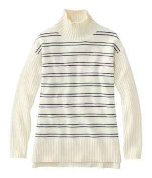 Women's The Essential Sweater, Turtleneck Stripe
