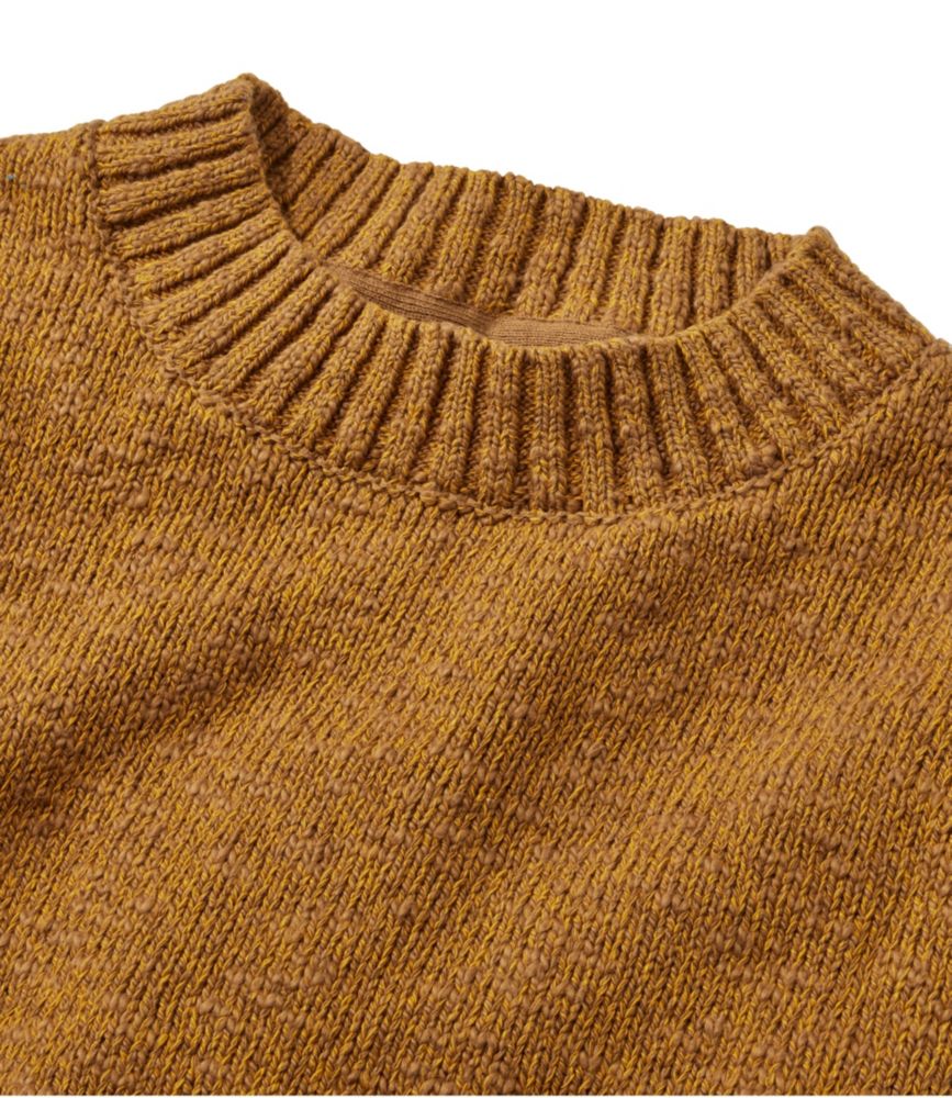 Women's Cotton Ragg Sweater, Crewneck, Cream, small image number 4