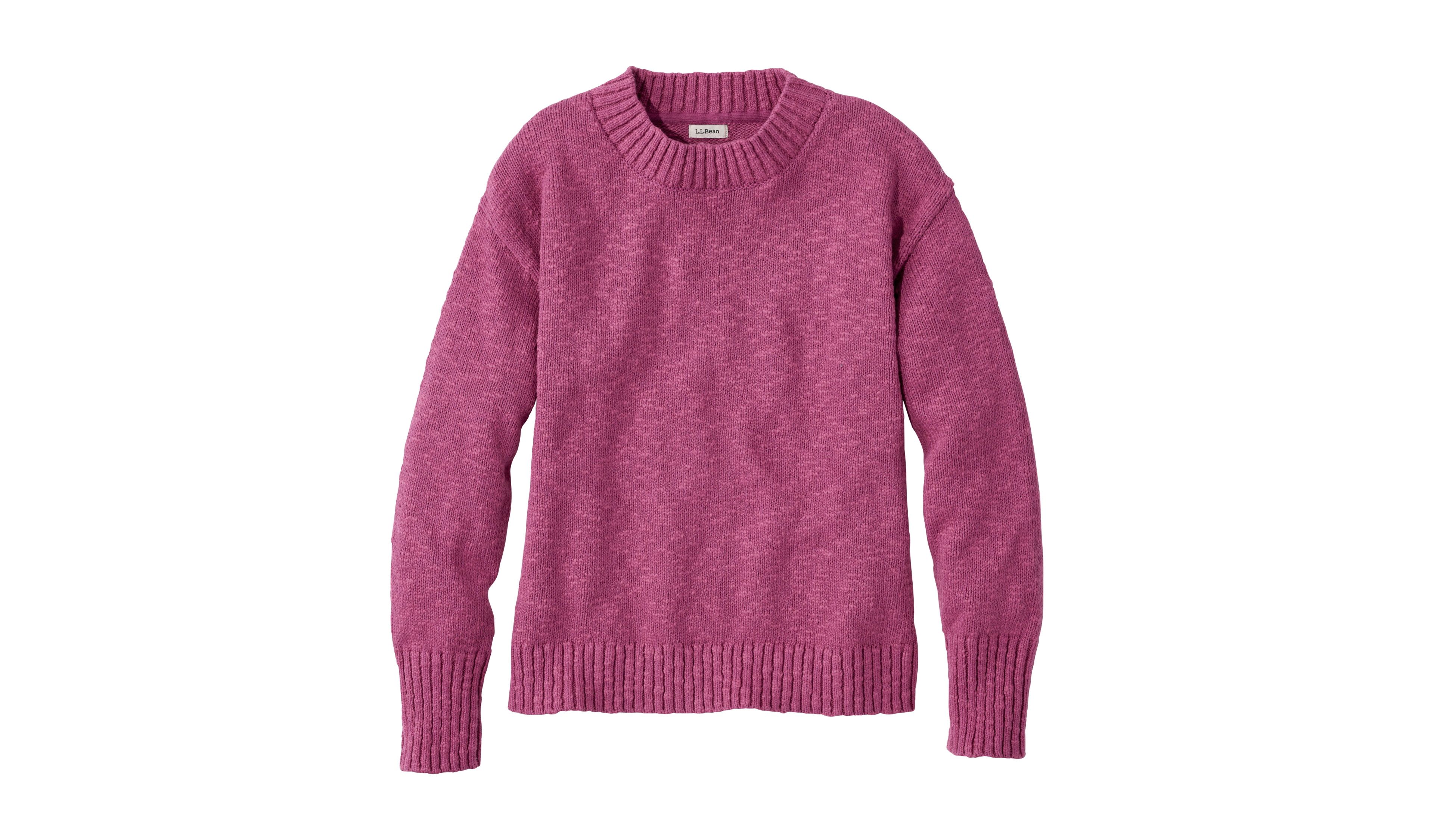 Women's Cotton Ragg Sweater, Crewneck