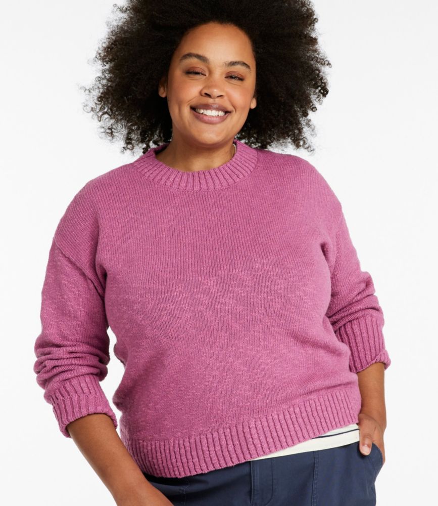 Women's Cotton Ragg Sweater, Crewneck