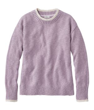 Women's Cotton Ragg Sweater, Crewneck