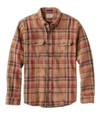 Men's Scotch Plaid Flannel Shirt, Slightly Fitted