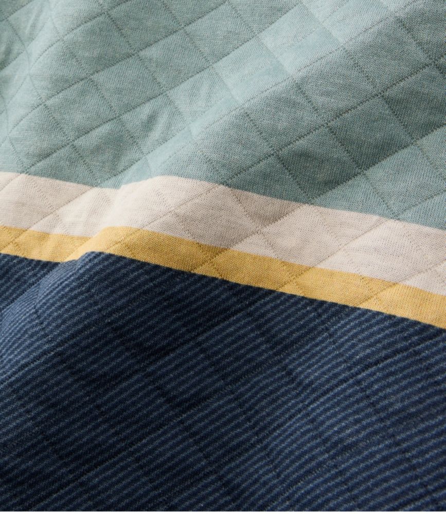 Men's Quilted Sweatshirt, Crewneck, Stripe