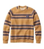 Men's Quilted Sweatshirt, Crewneck, Stripe