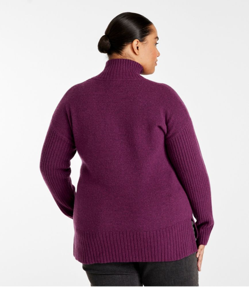 Women's The Essential Sweater, Turtleneck, Toffee Heather, small image number 3