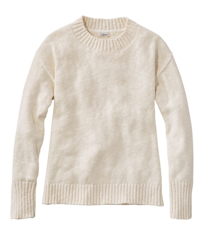 Women's Cotton Ragg Sweater, Crewneck