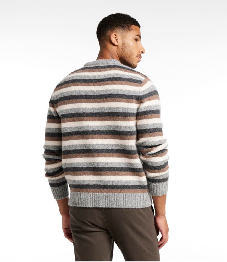 Men's Bean's Classic Ragg Wool Sweater, Crewneck, Stripe