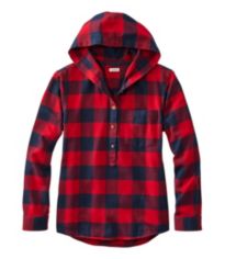 Ll bean fleece 2024 lined flannel hoodie