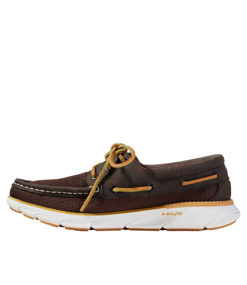 Men's Kennebec Boat Shoes, 3-Eye, Dark Earth, small image number 2