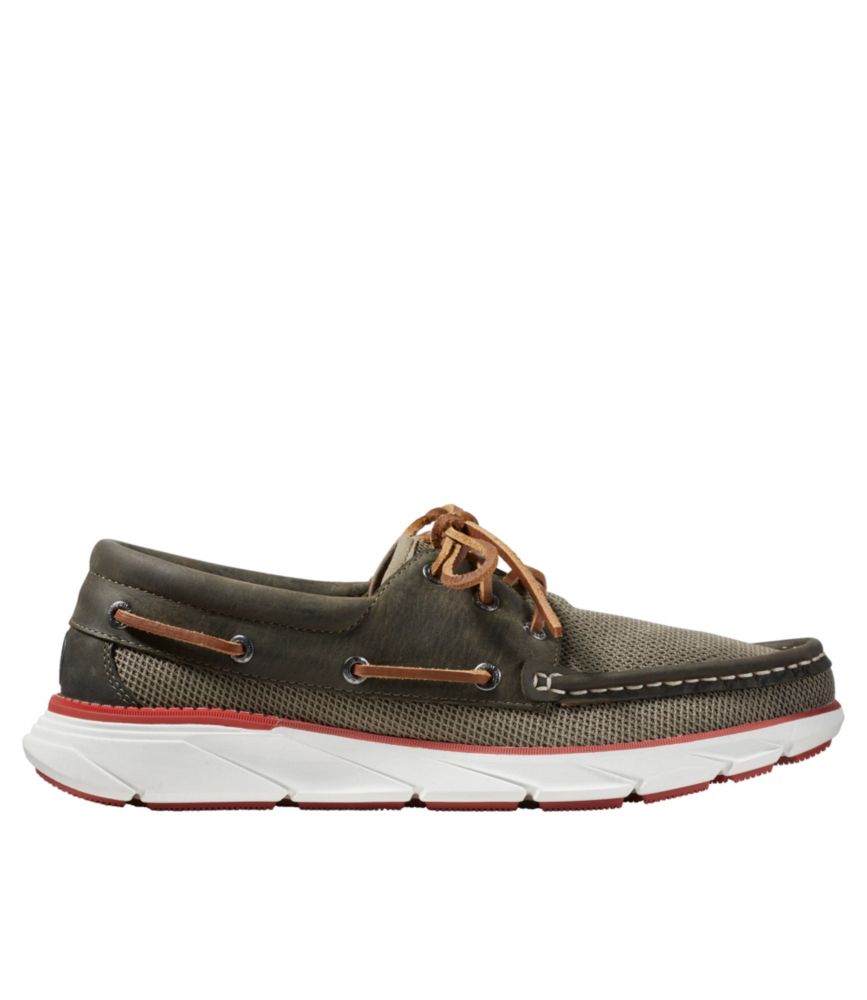 Men's Kennebec Boat Shoes, 3-Eye, Dark Mushroom, small image number 1