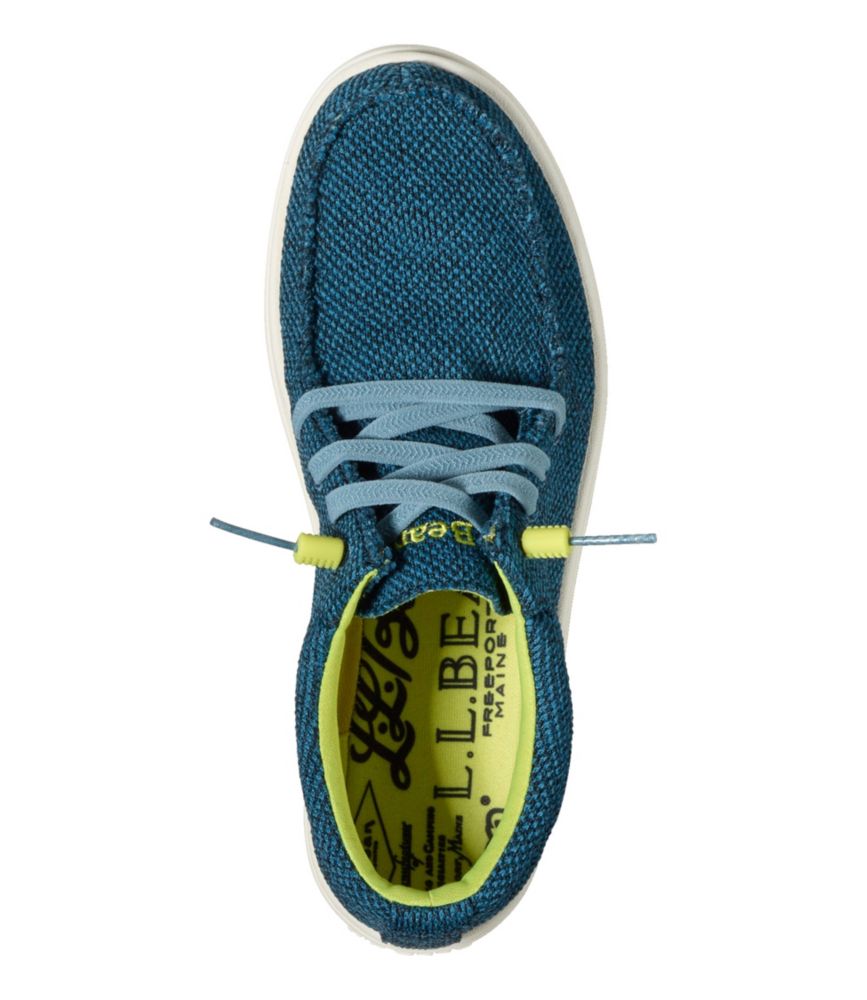 Women's Higgins Beach 4-Eye Slip-Ons, Fabric, Deep Water Blue, small image number 4
