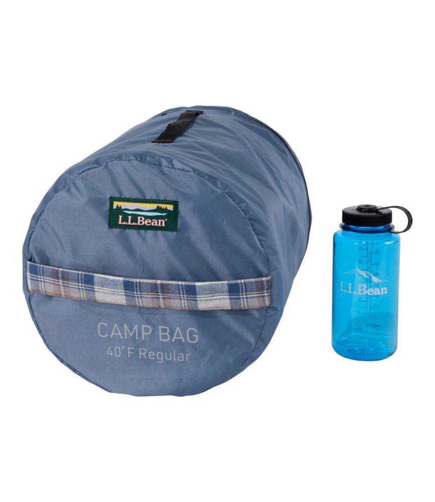 L.L.Bean Flannel Lined Camp Sleeping Bag, 40°