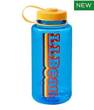 Nalgene Sustain Wide Mouth Water Bottle with L.L.Bean Pride Logo, 32 oz.