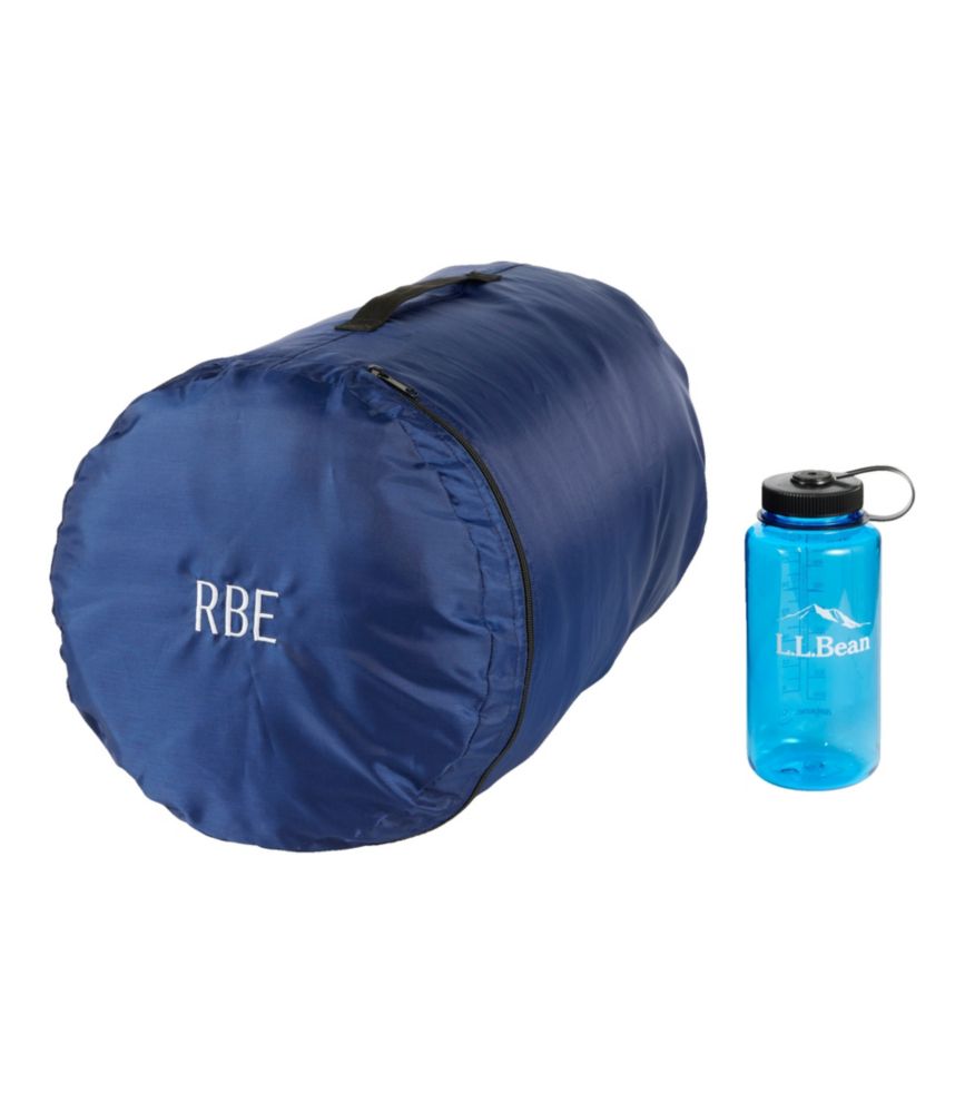 L.L.Bean Flannel Lined Camp Sleeping Bag, 40°, Dark Pine/Old Buchanan, small image number 5