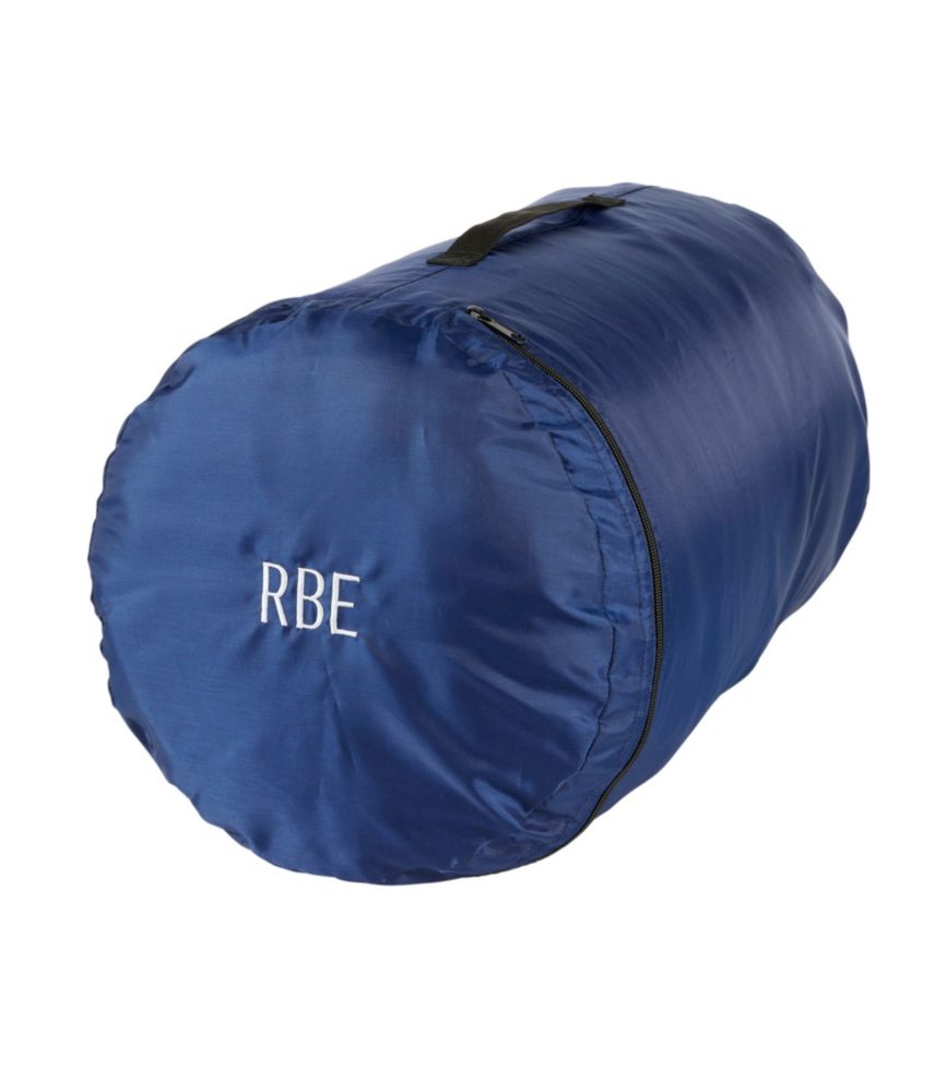 L.L.Bean Flannel Lined Camp Sleeping Bag, 40&deg;, Slate Blue/Indigo Tartan, small image number 6