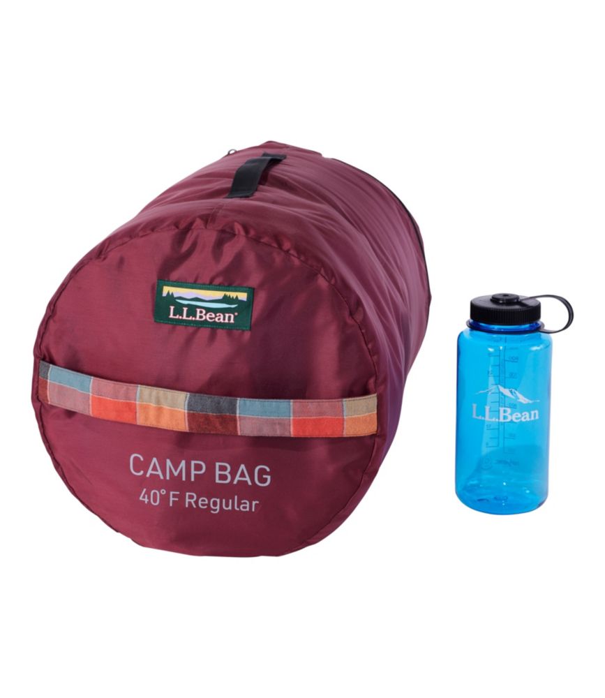 L.L.Bean Flannel Lined Camp Sleeping Bag, 40°