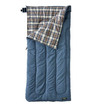 L.L.Bean Flannel Lined Camp Sleeping Bag, 40°