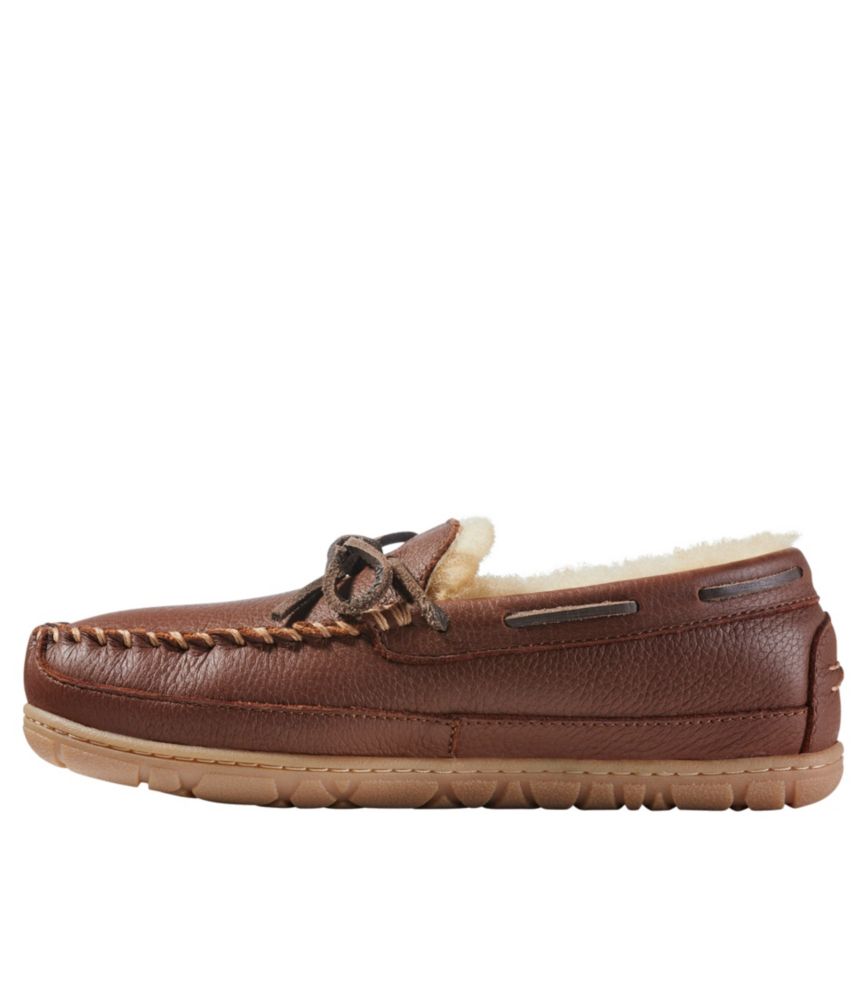 Women's Wicked Good Slippers, Moosehide Camp Moccasin, Brown, small image number 2