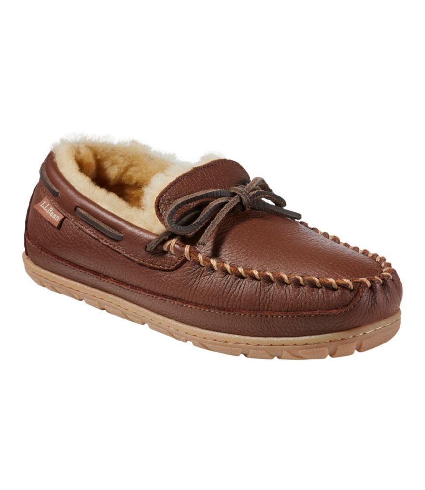 Women's Wicked Good Slippers, Moosehide Camp Moccasin, Brown, small image number 6