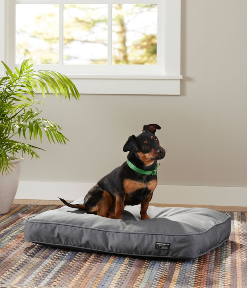 Premium Denim Dog Bed, Rectangular, Burlap, small image number 2