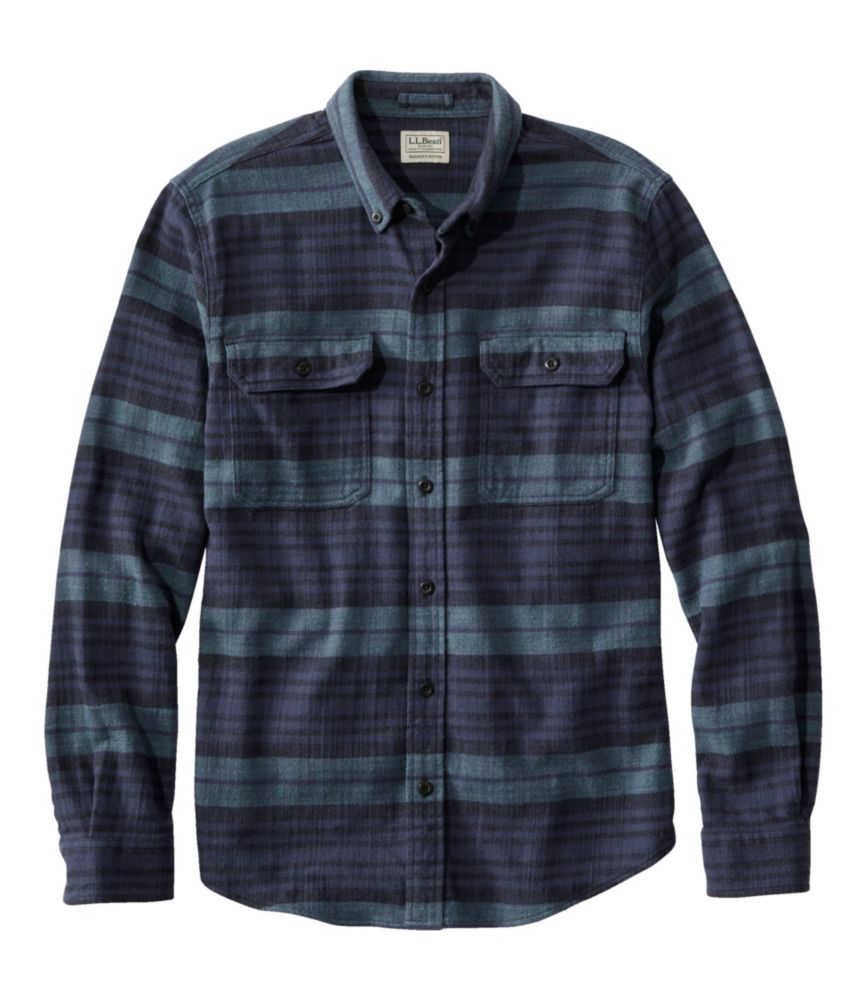 Men's 1912 Field Flannel Shirt, Slightly Fitted Untucked Fit, Stripe, , small image number 1