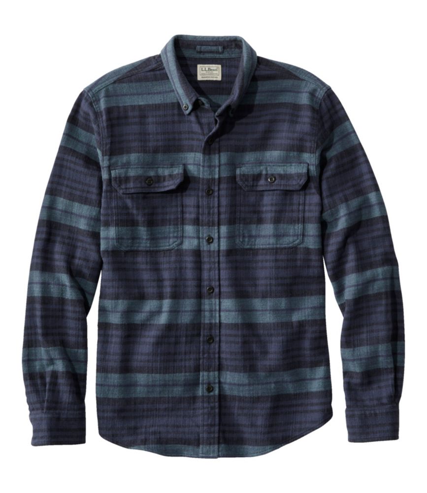 Men's 1912 Field Flannel Shirt, Slightly Fitted Untucked Fit, Stripe