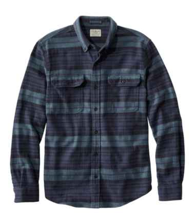 Men's 1912 Field Flannel Shirt, Slightly Fitted Untucked Fit, Stripe