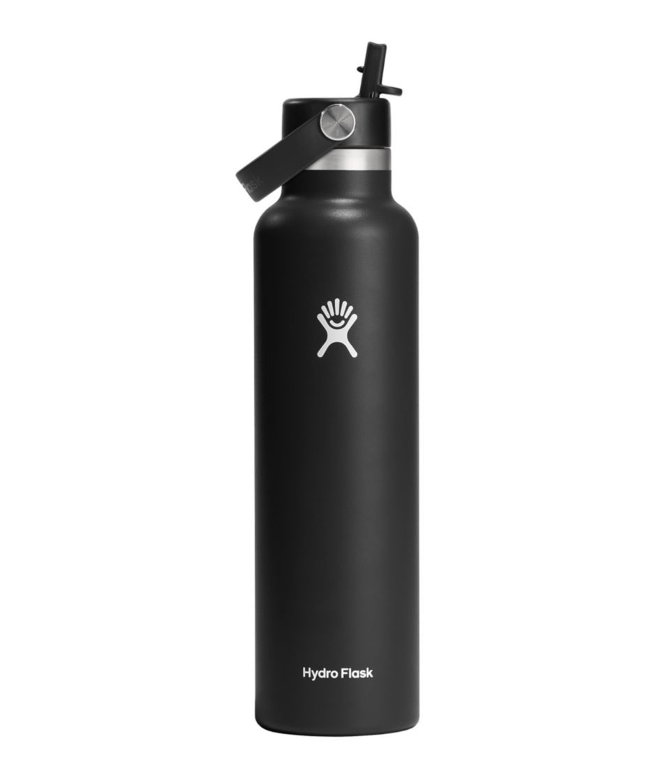 Hydro Flask Standard Mouth Water Bottle with Flex Straw Cap, 24 oz.