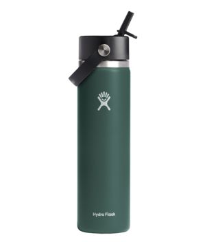 Hydro Flask Wide Mouth Water Bottle with Flex Straw Cap, 24 oz.