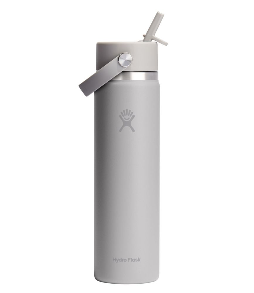 Hydro Flask Wide Mouth Water Bottle with Flex Straw Cap, 24 oz.
