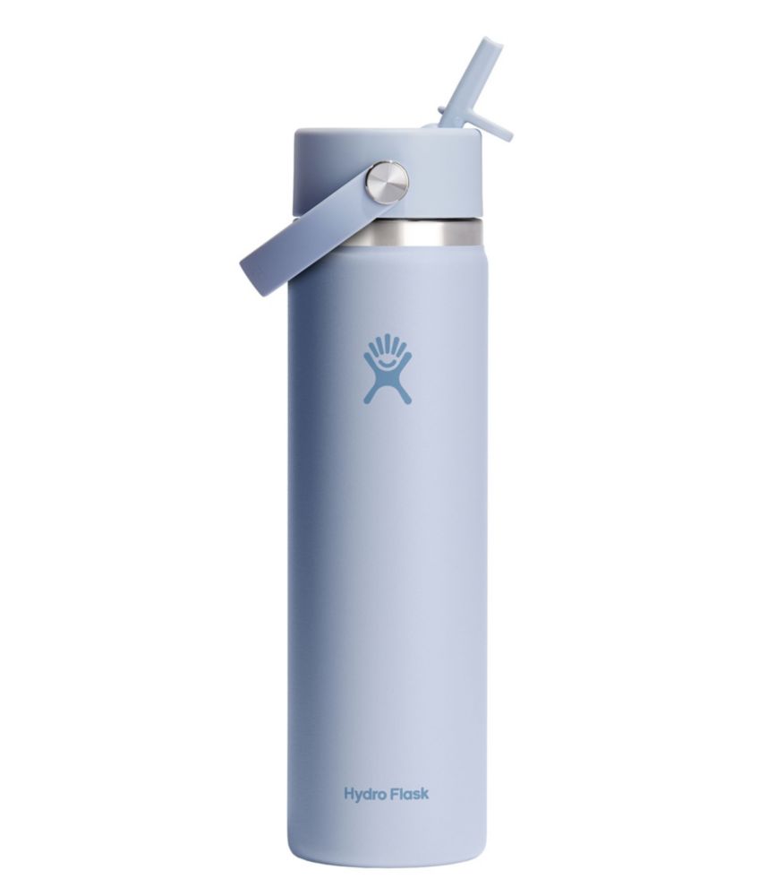 Hydro Flask Wide Mouth Water Bottle with Flex Straw Cap, 24 oz.