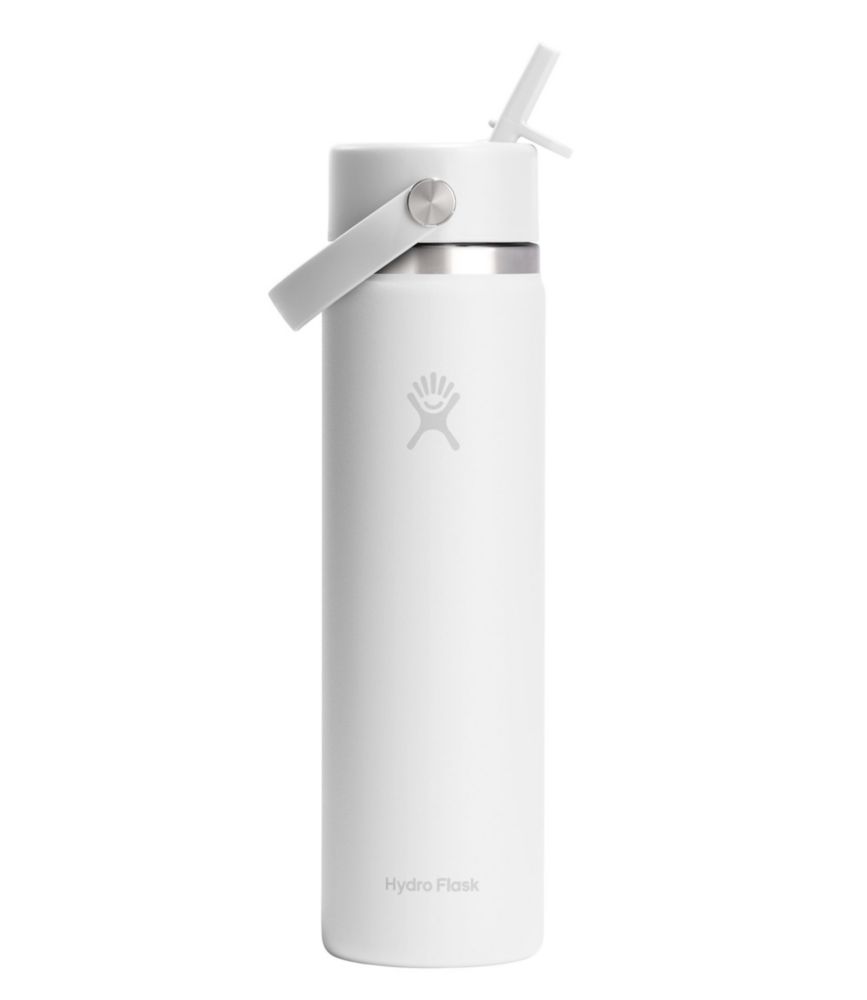 Hydro Flask Wide Mouth Water Bottle with Flex Straw Cap, 24 oz.