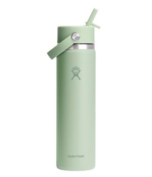 Hydro Flask Wide Mouth Water Bottle with Flex Straw Cap, 24 oz.