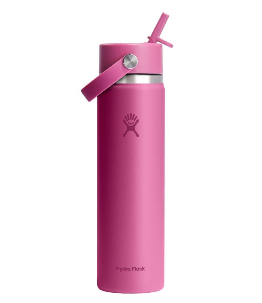 Hydro Flask Wide Mouth Water Bottle with Flex Straw Cap, 24 oz.