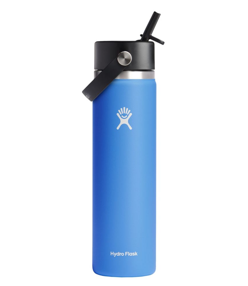 Hydro Flask Wide Mouth Water Bottle with Flex Straw Cap, 24 oz. Water Bottles at L.L.Bean