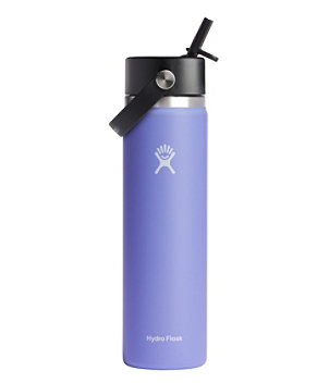Hydro Flask Wide Mouth Water Bottle with Flex Straw Cap, 24 oz.