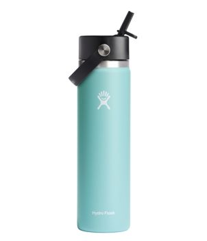 Hydro Flask Wide Mouth Water Bottle with Flex Straw Cap, 24 oz.