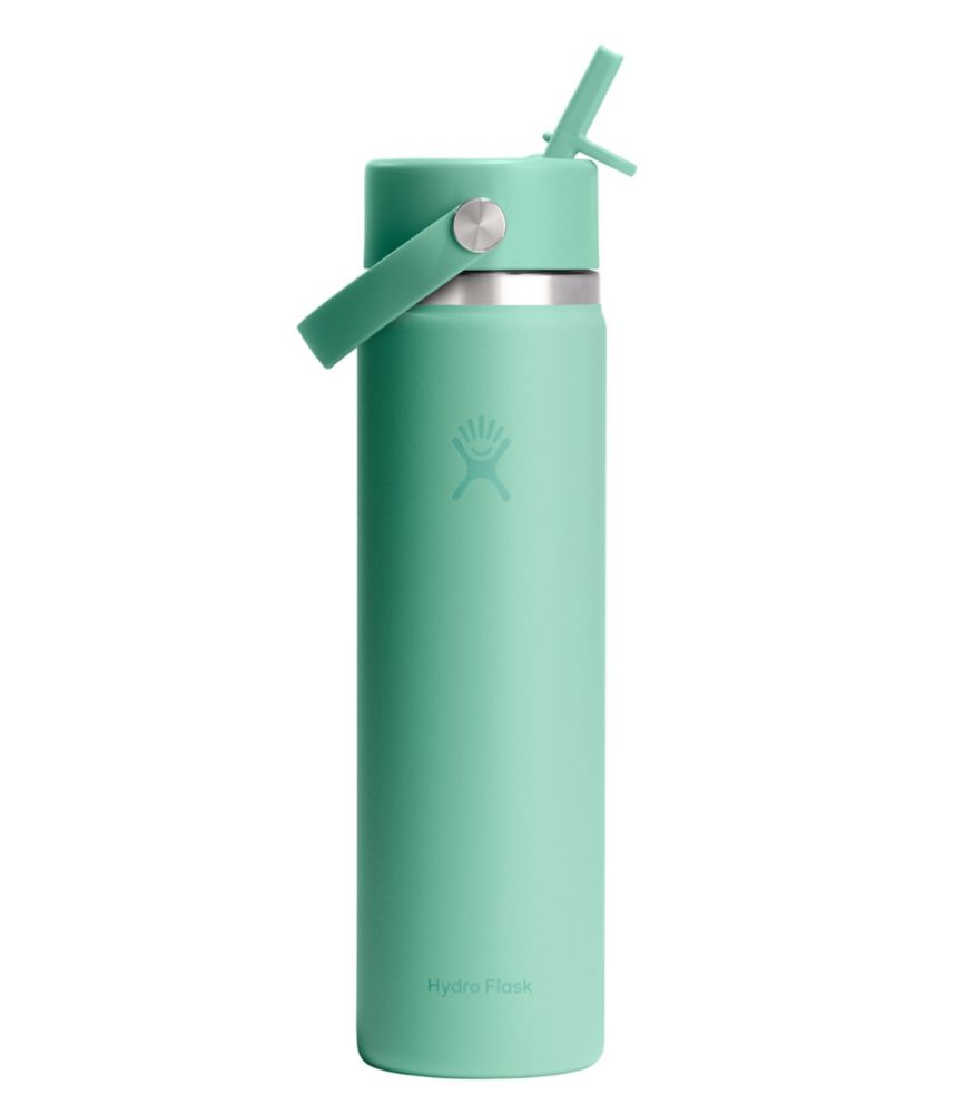 Hydro Flask Wide Mouth Water Bottle with Flex Straw Cap, 24 oz.