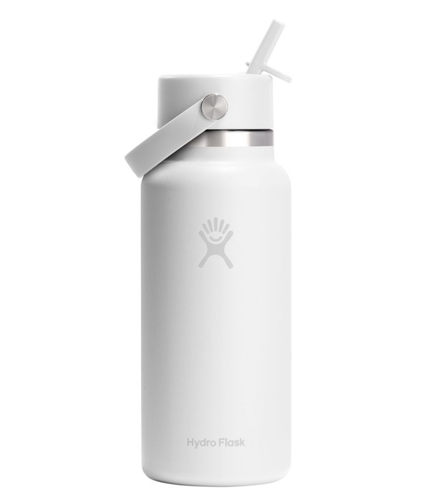 Hydro Flask Wide Mouth Water Bottle with Flex Straw Cap, 32 oz.
